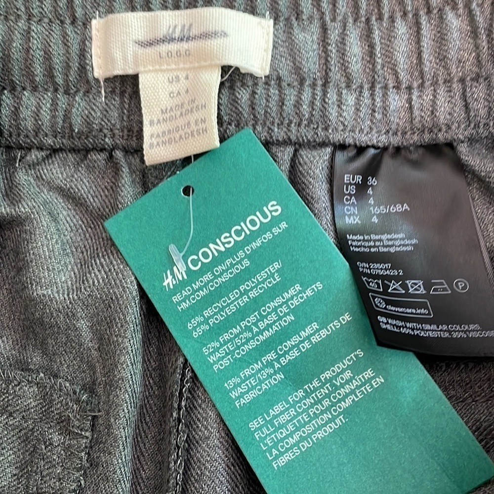 Nwt H & M Gray Slip On ankle 4 - Picture 5 of 5